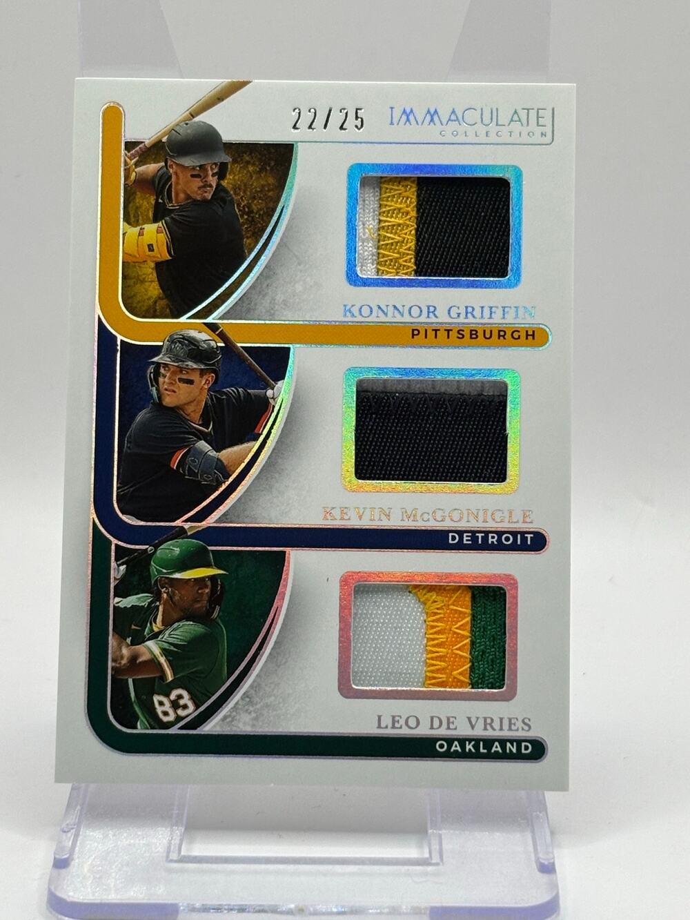2026 Immaculate Konnor Griffin Kevin Mcgonigle Leo De Vries Silver Patch 22/25